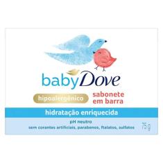 Sabonete Em Barra Baby Dove Hidratação Enriquecida 75 Gr, Baby Dove, 75 G, 75 G