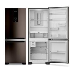 Geladeira 2 Portas 447L Frost Free Inverse BRE57FK Brastemp Preto Inox 220V