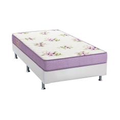 Cama Box Solteiro: Colchão Espuma Ortobom Physical Super Resistente + Base Crc Courano White(78X188)