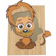 Super Quebra-Cabeça Infantil Leão