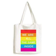 Bolsa de lona LGBT Transgênero LGBT arco-íris gay bolsa de compras casual bolsa de mão