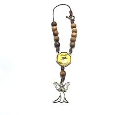 Dezena Retrovisor De Carro Madeira Anjo Da Guarda