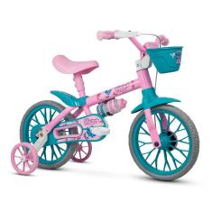 Bicicleta Infantil Aro 12 com Rodinhas Menina Charm - Nathor