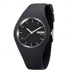 Gosasa Relógio esportivo masculino casual estilo simples com pulseira de silicone à prova d'água 30 m, Cinza