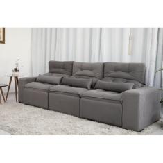 Sofá Retrátil e Reclinável 2.10 Metros 3 Módulos