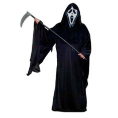 Fantasia Capa Do Panico Adulto Helanca Tunica da Morte Cosplay Halloween Dia Das Bruxas Festa Zumbi Terror