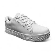 Tênis Feminino Casual Classico com Cadarço e Solado Plataforma Antider