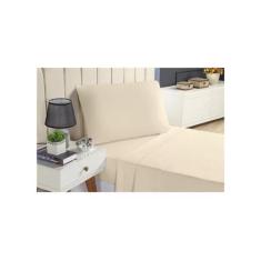 Jogo De Lençol Solteiro De Cima 3 Peças Micro Percal 400 Fios 100% Alg