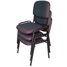 03 Cadeiras para Auditórios Linha Hotel Auditório Cinza