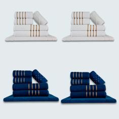 Jogo De Toalhas 24 P?s Cole??o Montreal 100% Algod?o Br+az