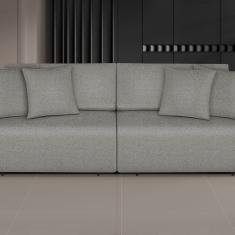 Sofá Netuno - Retrátil - Reclinável 280 Cm Cinza