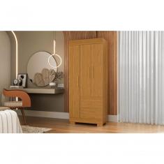 Guarda Roupa De Solteiro Argentina 3 Portas Linhamobília Cinamomo