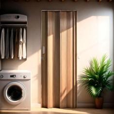 Kit com 4 Portas Sanfonada de Pvc 210x72cm Bariri