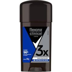 Desodorante Antitranspirante Stick Creme Rexona Men Clinical Clean Mas