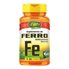 Ferro Quelato 60 Cápsulas 500Mg - Unilife