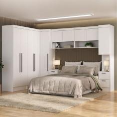 Guarda-Roupa Modulado 10 Portas 8 Gavetas 7 Peças Viena Espresso Móveis Branco