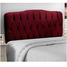 Cabeceira Eduarda 1,40 Para Cama Box Casal Roxo Luxor