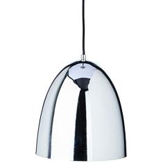 Pendente Em Metal Cromado Mart Preto
