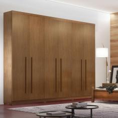 Guarda Roupa Casal 6 Portas 4 Gavetas com Pés Divino Rufato Imbuia
