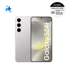 Smartphone Samsung Galaxy S24+ 5G Cinza, 512GB, 12GB de RAM e Câmera Tripla Traseira de até 50MP, Selfie de 12MP