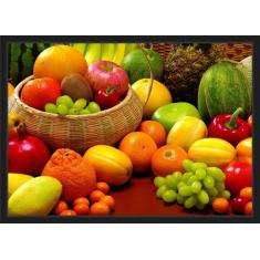 Quadro Decorativo Frutas Cozinha Restaurantes Gourmet Decorações Com M