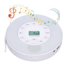 Leitor de CD com alto-falantes, leitor de CD portátil recarregável de 2000 mAh, leitores de CD de rádio para carro doméstico com controle remoto, leitor de CD portátil com dente azul, rádio FM,