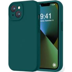 LOVE 3000 Capa projetada para iPhone 13, silicone premium com [proteção da câmera] [forro de microfibra macio antiarranhões] capa protetora à prova de choque para iPhone 13 mulheres, homens e meninas