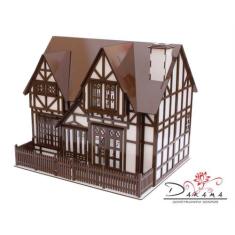 Casa de bonecas para mini bonecas compatível com lol e polly modelo bi