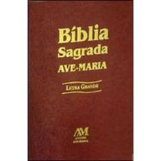Bíblia letra grande - marrom