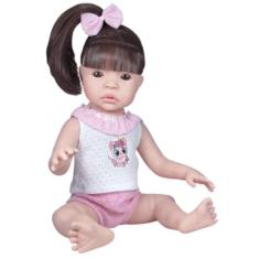 Boneca Reborn Bebê 100% Silicone 37cm Small Coleção Morena - Sid Nyl