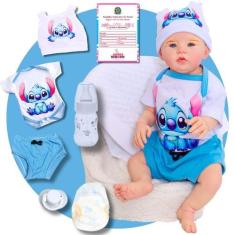 Bebê Reborn Boneco Realista RecémNascido Corpinho Em Silicone  - Adora