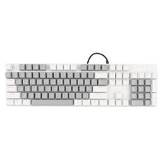 Teclado Mecânico para Jogos Com Interruptor Azul, Teclado Retroiluminado de 28 RGB, Tamanho Completo de 104 Teclas, Teclado de Computador Com Fio USB para Linux OS X