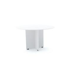Mesa De Reunião Redonda Pandin Maxxi - Branco