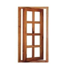 Vitrô Capelinha Pivotante de Madeira Imbuia Reto 45 x 1,40 Natural