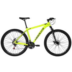 Bicicleta Aro 29 Absolute Nero 4 Alumínio 21v Cabos Internos Freio a Disco Suspensão Dianteira Mtb-Unissex