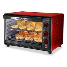 Forno De Bancada Elétrico Telefunken 50l E550c Vermelho 220v TFE550CV