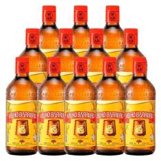 Cachaça Adoçada Velho Barreiro 600ml 12 Unidades