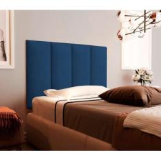 Cabeceira estofada suspenso para quarto cama de solteiro - cama box - 