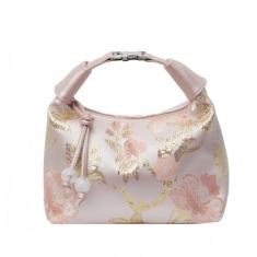 Jormino Bolsa tiracolo crescente, bolsa de mão feminina, bolsa Hobo Sling com alça de corrente, rosa