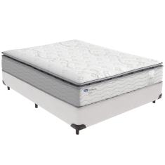 Cama Box Branco e Colchão Amsterdã Molas Ensacadas Casal Probel