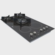 Cooktop a Gás / Elétrico Fischer Top 5Q com 5 Bocas Preto 220V