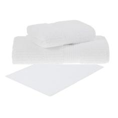 Toalha de Banho Gigante + Rosto + Piso 3 Pçs Fio Penteado Canelado Bud