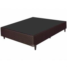 Base Box Casal Orleans 26x138x188cm Umaflex Marrom