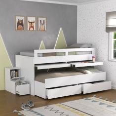 Beliche Baixo 2 Gavetas 2 Escrivaninhas 11911 Branco Foscarini Branco