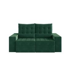 Sofá Retrátil E Reclinável 3 Lugares 200cm Embaúba Extra Cabecasa Madeiramadeira Verde Diamante