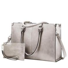 Bolsa para laptop LOVEVOOK para mulheres em couro vintage de 15,6"