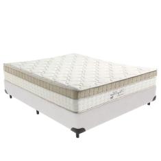 Cama Box Branco E Colchão Casal King Best Anjos
