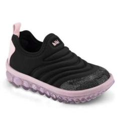 TÊNIS INFANTIL BIBI ROLLER 2.0 PRETO/SUGAR/GLITTER-Feminino