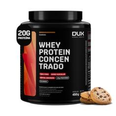 DUX HUMAN HEALTH Whey Protein Concentrado 450g Butter Cookies – Suplemento Proteico Sem Glúten e Sem Lactose, Suporte para Ganho Muscular
