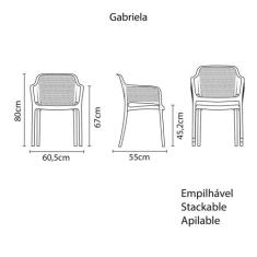 Cadeira Tramontina Gabriela Em Polipropileno E Fibra De Vidro Vermelho